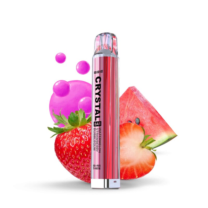 Crystal Bar Vape (Nikotin) Watermelon Strawberry Bubblegum
